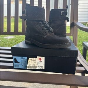 CHANEL Black Combat Boots!